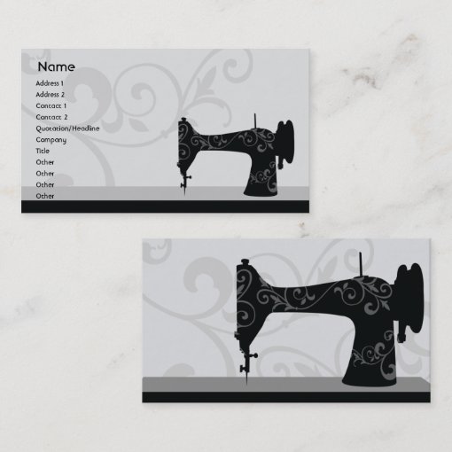 Sewing Machine - Business Business Card | Zazzle