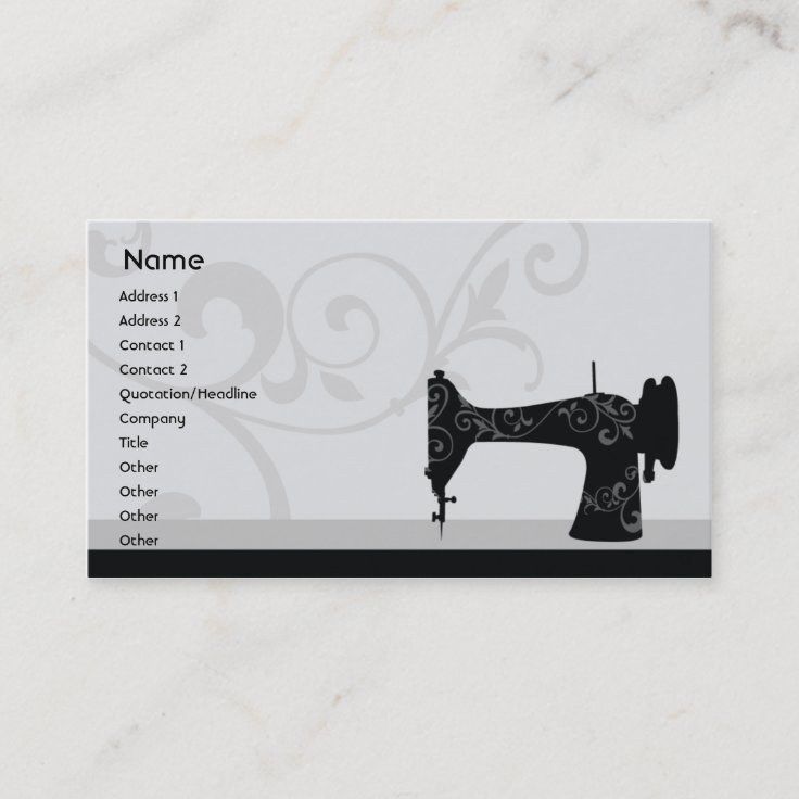 Sewing Machine Business Business Card Zazzle