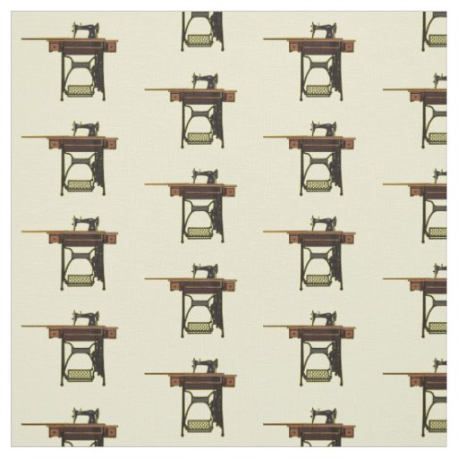 Sewing machine cartoon illustration fabric