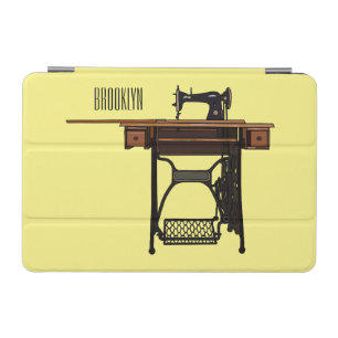 Sewing machine cartoon illustration  iPad mini cover
