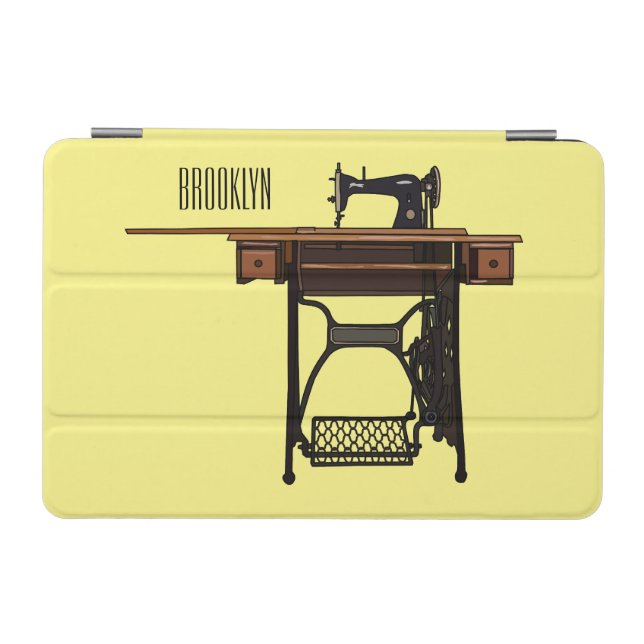 Sewing machine cartoon illustration  iPad mini cover (Horizontal)