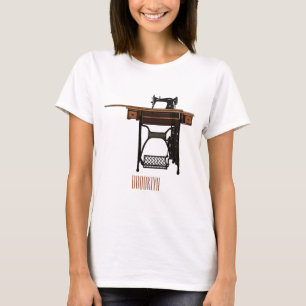 Sewing machine cartoon illustration T-Shirt