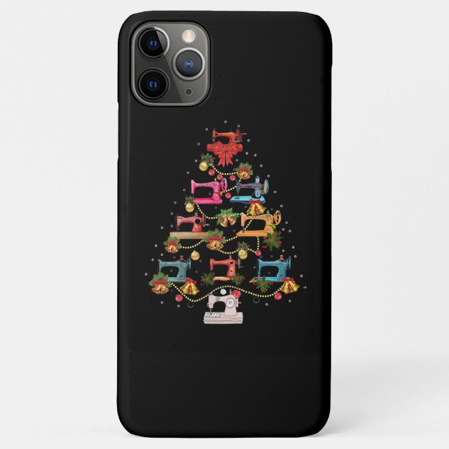 Sewing Machine Christmas Tree Case-Mate iPhone Case (Back)