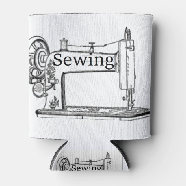 Sewing Machine Design Can Cooler (Front)