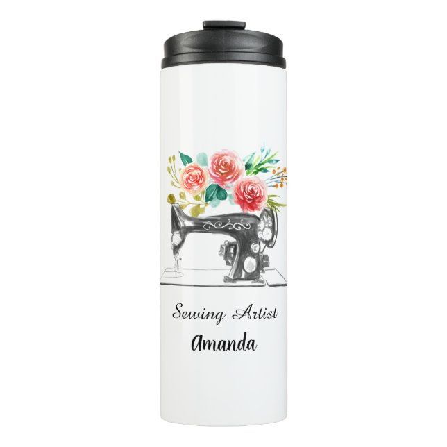 Sewing Machine Dressmaker Quilter Thermal Tumbler (Front)