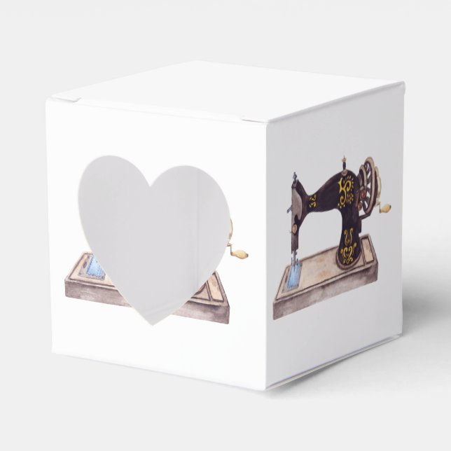 sewing machine   favor boxes (Front Side)