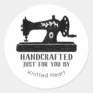 Sewing Machine Handcrafted Sticker