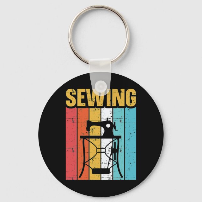 Sewing Machine Keychain (Front)