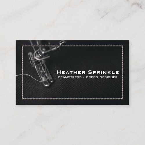 Sewing Machine  Leather  Stitching Business Card