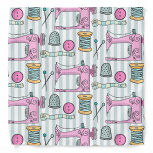 Sewing Machine - Pink Crafts Sew Bandana