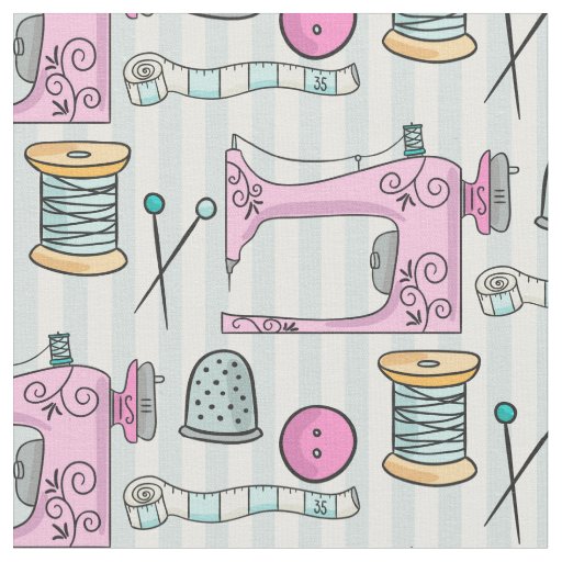 Sewing Machine Pink Crafts Sew Fabric Zazzle