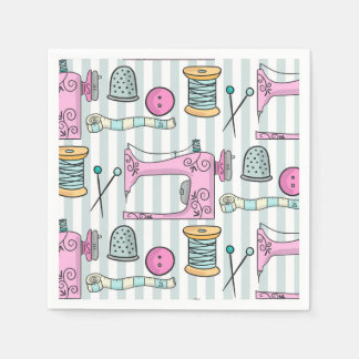 Sewing Machine - Pink Crafts Sew Napkins