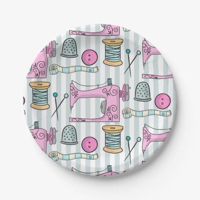 Sewing Machine - Pink Crafts Sew Paper Plates (Front)