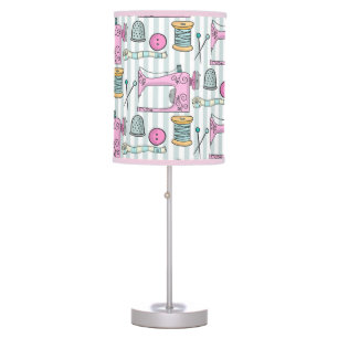 Sewing Machine - Pink Crafts Sew Table Lamp