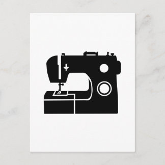 Sewing machine postcard