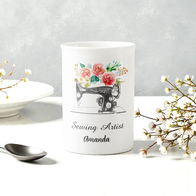 Sewing Machine Quilter Crafter Dressmaker Bone China Mug (Creator Uploaded)