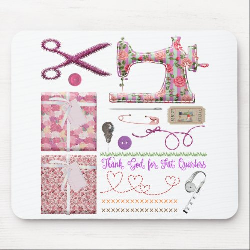 Sewing machine seamstress quilting sewing mouse pad