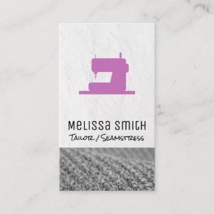 Sewing Machine Seamstress Tailor II Business Card