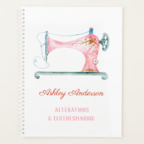 Sewing Machine Seamstress Watercolor Planner