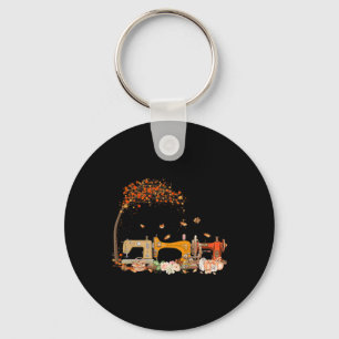 Sewing Machine Sewing Quilting Lover Quilter Fall  Keychain