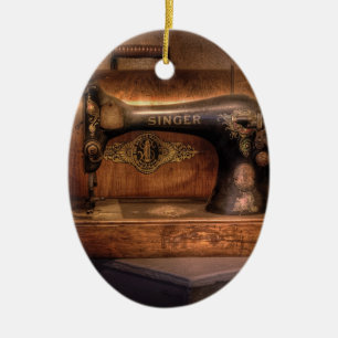 Sewing Machine  - Singer Ceramic Ornament
