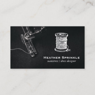 Sewing Machine Spool of Thread Business Card