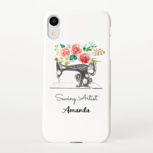 Sewing Machine Tailor Seamstress Dressmaker iPhone XR Case