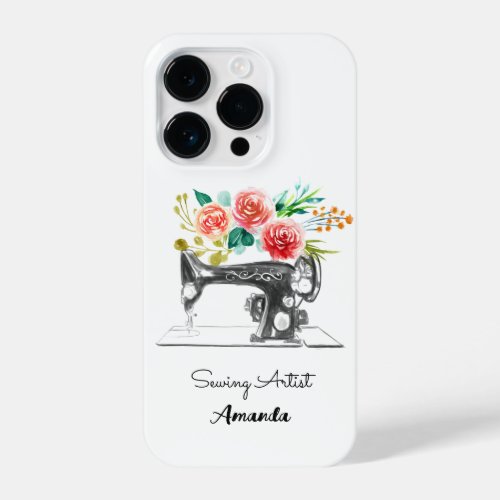 Sewing Machine Tailor Seamstress Quilter  iPhone 14 Pro Case