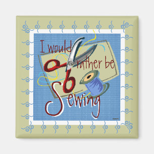 Sewing Magnet (sage/blue)