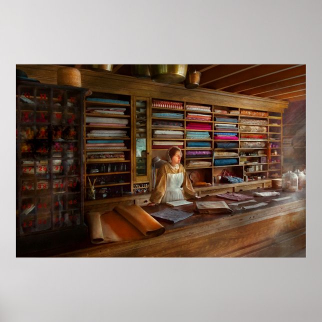 Sewing - Minding the mending store Poster (Front)