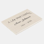 Sewing Needle And Stitches Memorial Service Guest Book