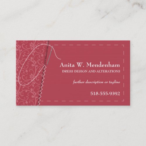 Sewing Needle Business Card
