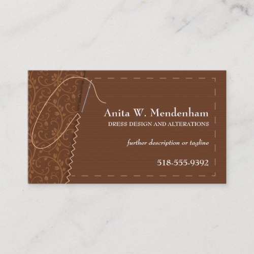 Sewing Needle Business Card
