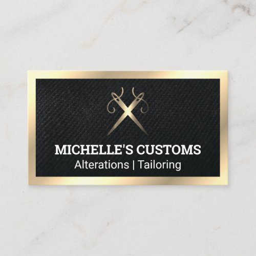 Sewing Needles Logo Business Card