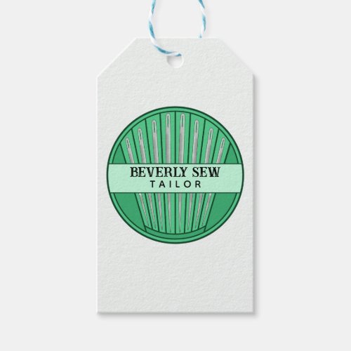 Sewing Needles Made with Love Tailor Packaging Gift Tags