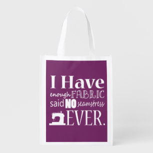 Sewing • Not Enough Fabric Reusable Grocery Bag