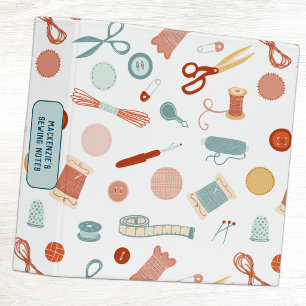Sewing Notes Personalized Binder