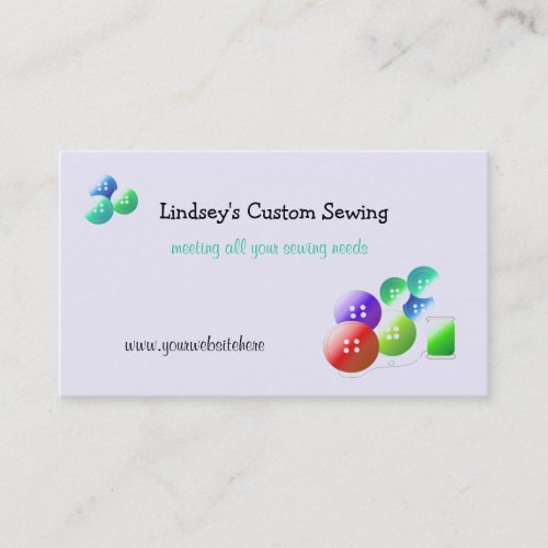 Sewing Notions Business Card