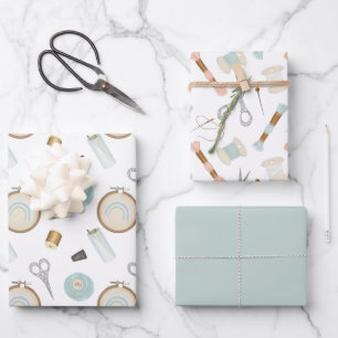 Sewing Notions for Crafter Wrapping Paper Sheets