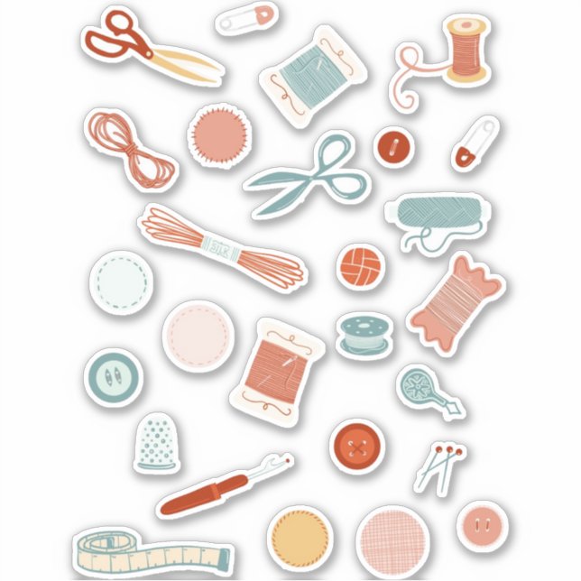 Sewing Notions for Dressmaking Sticker (Front)