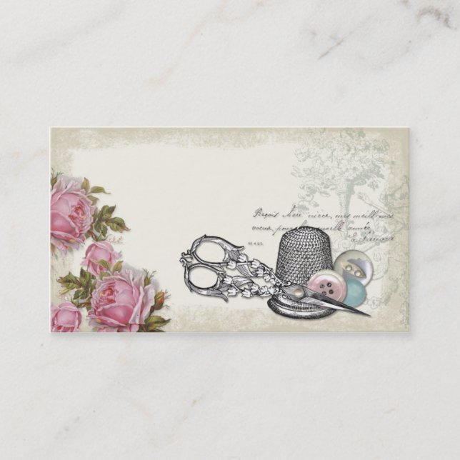 Sewing Notions IVORY Business Card (Front)