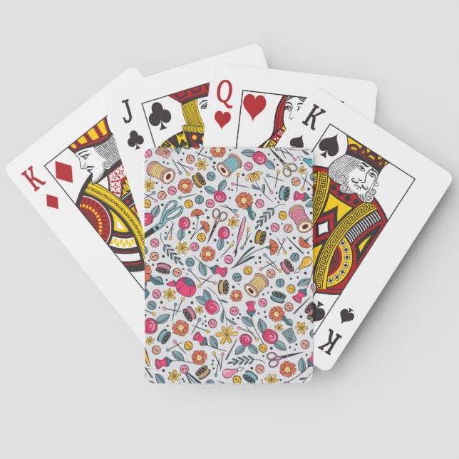 Sewing Notions Playing Cards (Back)