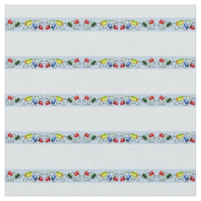 sewing notions print fabric (Close Up)