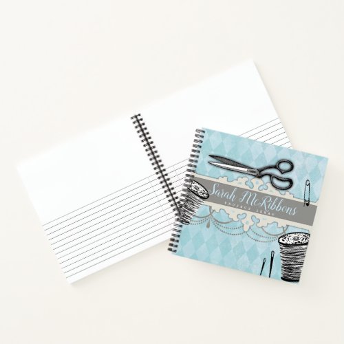 sewing notions seamstress craft pattern notebook