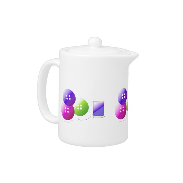 Sewing Notions Teapot (Left)