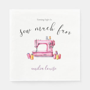 Sewing Party Birthday Napkin