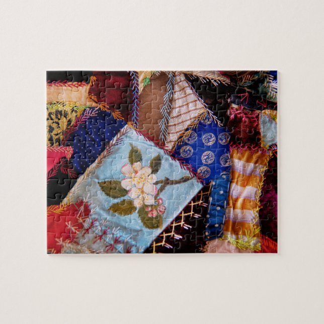 Sewing - Patchwork - Grandma's quilt Jigsaw Puzzle (Horizontal)