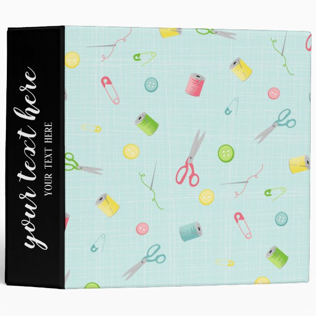 Sewing pattern 3 ring binder (Front/Spine)