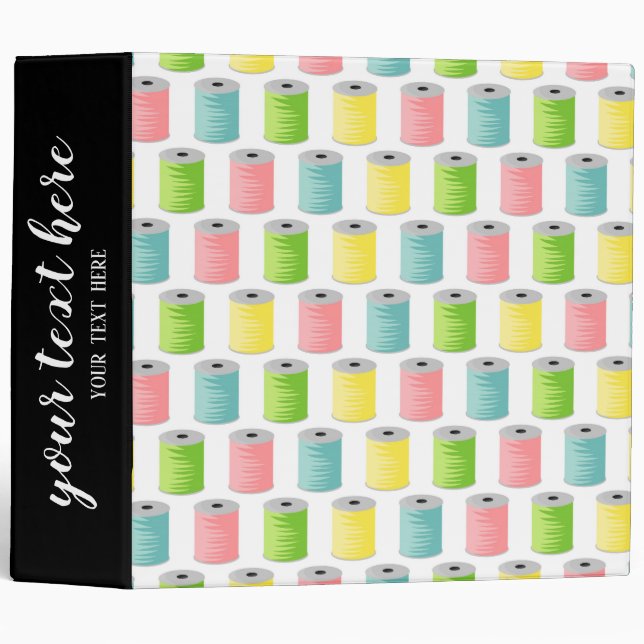 Sewing pattern 3 ring binder (Front/Spine)