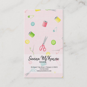 Sewing pattern business card